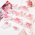 Cherry Blossom Hair Clip Frosted Grab Clip Fresh Versatile Shark Clip Pan Hair MIO Super Store. 