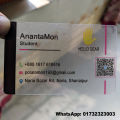 85x54mm Thin Matte Transparent Plastic visiting card & Photo card Long Lasting UV printing - 1pcs. 