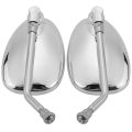 For Shadow Spirit 750 1100 VTX1300 VTX1800 Chrome Motorcycle Mirrors 10MM.