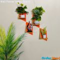 Flower Vase Without Flower , Punch Free Self Adhesive Wall Decor (3/6 Pcs 1 Set ) Beautiful; Design Waterproof & Premium Quality. 