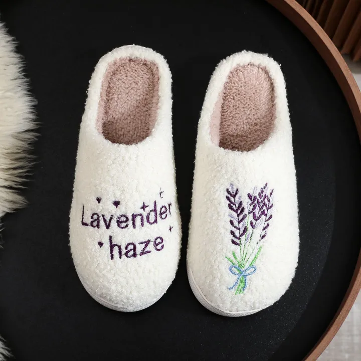 Female%20Living%20Room%20Slippers%20Women's%20Cute%20Fluffy%20Flip%20flop%20Cute%20Letter%20Soft%20Plush%20PVC%20Non-Slip%20North%20Home%20Bedroom%20Shoes%20-%20Image%202