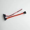 SATA To IDE Hard Drive Power Adapter Cable 90 Degree Angle 22P 7+15Pin 7+2Pin 11cm. 