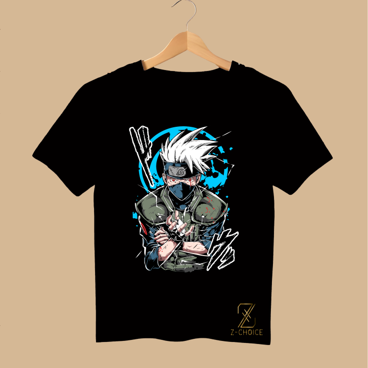 Half Sleeve Naruto Printed jersey T-shirt For Women