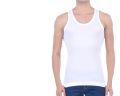6 pcs White Cotton Sando Ganji | Sentu genji for men. 