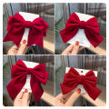 Elegant Bow Hair Clip Headdress Ribbon Bowknot Ponytail Clips Hair Accessories MJD. 