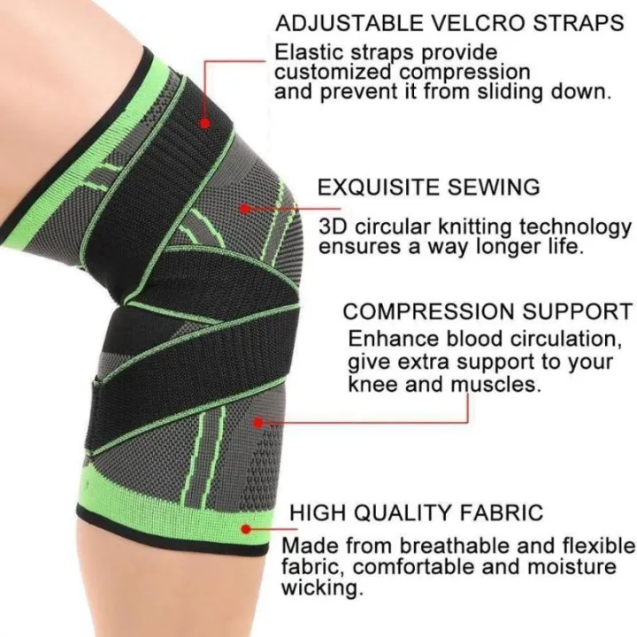 Yoomee%201%20Pcs%20Compression%20Knee%20Sleeve%20Knee%20Brace%20for%20Men%20&%20Women%20Knee%20Support%20for%20Running,%20Crossfit,%20Basketball,%20Pain%20Relief,%20Meniscus%20Tear%20Arthritis%20Faster%20Recovery%20Adjustable%20Strap%20-%20Image%204