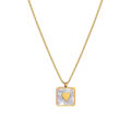 【Titanium steel throughout】Geometric animal temperament, personality, minimalist wind furnace, real gold necklace, women's ins, clavicle chain.