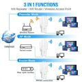 300Mbps Wireless and LAN Wi-Fi Extender Booster WiFi Signal Amplifier Long Range For Home Network Extension.