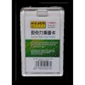 Kejea T-596V Acrylic Slide ID Card Holder Vertical, Pack of 5. 