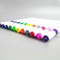 48 Color Dual Tip Whiteboard Permanent Marker Set Anime Student Painting Double-Head Marker Pen. 