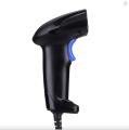 Handheld Wired Barcode Scanner 1D/2D/QR Code Reader, Plug and Play, Fast and Continuous Scanning, Screen Compatibility, Durable Design for POS and Inventory Management.