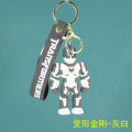 Cross-border car robot keychain Optimus Prime Bumblebee doll pendant cartoon Transformers doll pendant. 
