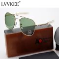 USA Air Force Pilots AO Brand Sunglasses Men Optical Lens Metal Alloy Frame Aviation Sun Glasses Driving Eyewear. 