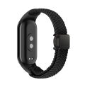 Watch Strap For Xiaomi Mi Band 8 9 10 Elastic Nylon solo Loop Adjustable Watch Band Magnetic Buckle Belt for MI bend 8 9 10 শুধু ঘড়ির বেল্ট ঘড়ি না.