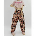 ROKBBK-K/Rokbbk-K Street DancehiphopJazz DancejazzPants Women's Loose Pink Overalls Fashion.