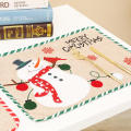 Christmas Table Decoration Christmas Scene Layout Velvet Santa Mat Christmas Table Mat Christmas Decorations Santa Claus Mat. 