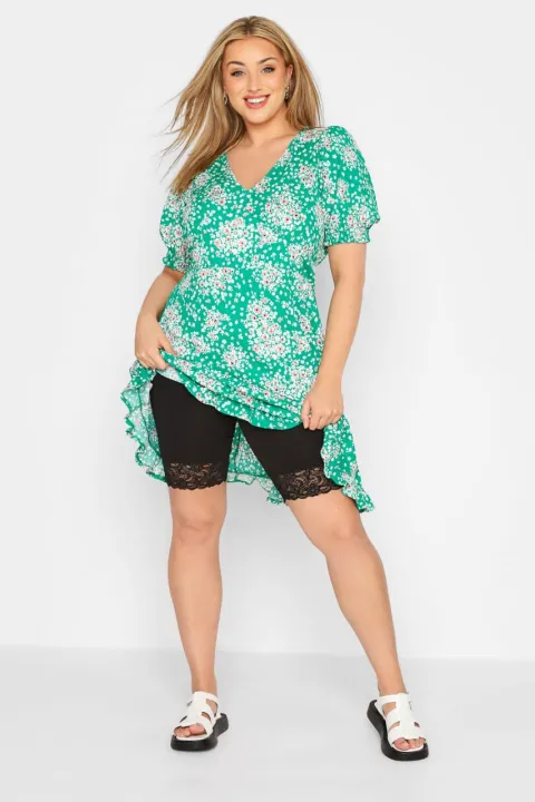 Women%20High-Rise%20Lace%20Shorts%20Elastic%20Casual%20Sports/Yoga%20Trousers/Shorts%20-%20Image%205