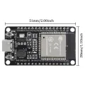 USB-C ESP32 Wroom CP2102 DEVELOPMENT BOARD 32BIT, 240MHZ Wireless WIFI + BLUETOOTH Module. 