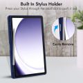 Flip Cover for Samsung Galaxy Tab A11+ / Galaxy Tab A9+ Cover Case 11 inch, Flip Stand Cover Case for Samsung Galaxy Tab A9 Plus / A11 Plus Tablet Cover - Black- Navy Blue.