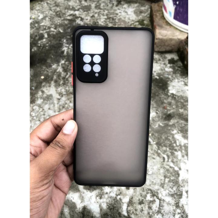 Camera Protection Bumper Phone Cases For Redmi Note 11 pro 4g Matte Translucent Shockproof Back Cover