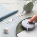 Unique Make - 1.5m Automatic Telescopic Round Soft Tape Measuring Clothes Telescopic Button Rule 1Pcs - Sustainable Option. 