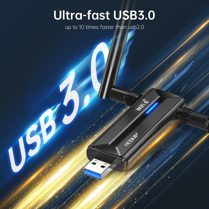EDUP%20Free%20Driver%20AX5400%20WiFi%206E%20Adapter%20USB3.0%20Dongle%20High%20Gain%20Antenna%20Wireless%20Network%20Card%20Tri%20Band%202.4G/5G/6GHz%20Wi-Fi%20-%20Image%204