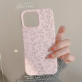 Olige  Case  For iPhone 11 12 13 14 15 16 Pro Max New Glutinous Rice Korean Style Girl Bean Pink Pink Pink Little Rose Sea phone case back cover. 