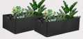 Geo Bag Geotextile Vegetable (Long-16" With-12" Hight-8") Gallon Capacity Grow Bag Pot Planter for Garden Planting.