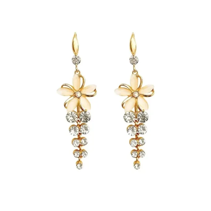 Opal%20Flower%20Earrings%20Acrylic%20Rhinestone%20Tassel%20Fashion%20Stud%20Earrings%20Elegant%201%20Pair%20Jewelry%20for%20Women%20-%20Image%209