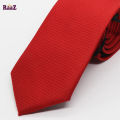 Full Red Embroidery Men's Necktie.
