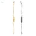 4x2 Pcs Jewelry Making Magnetic Hooks Lobster Clasps Necklace Extenders Chains. 