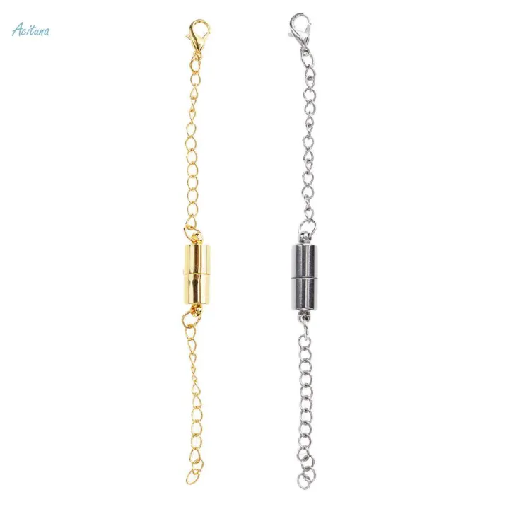 4x2%20Pcs%20Jewelry%20Making%20Magnetic%20Hooks%20Lobster%20Clasps%20Necklace%20Extenders%20Chains%20-%20Image%207