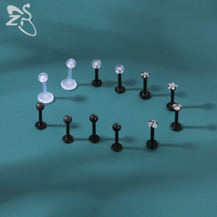 ZS%2012pcs/lot%20Star%20Heart%20CZ%20Crystal%20Lip%20Piercing%20Set%204%20Colors%20Stainless%20Steel%20Lip%20Ring%20Labret%20Monore%20Ear%20Tragus%20Helix%20Piercings%20-%20Image%204