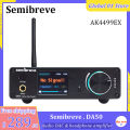 Semibreve DA50 AK4499EX Balance DAC HiFi Audio Decoder AMANERO USB 32Bit 768KHz DSD512 Bluetooth 5.3 QCC5171 LDAC HDMI IIS XLR.
