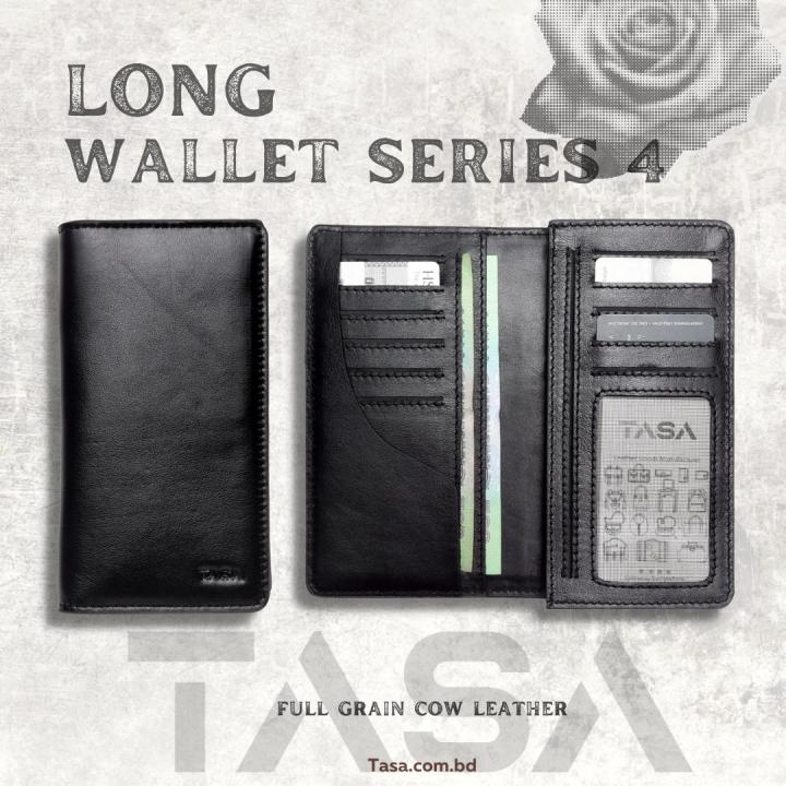 TASA Long Wallet Series 4, Full Grain Cow Leather Wallet. 100% _Genuine Leather