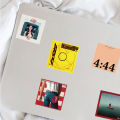 55PCS Music Album Cover Sticker Waterproof Decorative Decal Luggage Notebook Guitar Cup Sticker Wholesale. 