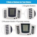 Electrical Tens Machine Physiotherapy Digital EMS Muscle Stimulation Body Vibration Massager Neck Back Cervical Pain Relief Tool.