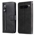 【Lowest Prices Online】 Fashion Calf Texture Zipper Leather Phone Case For Google Pixel 9 Pro/Google Pixel 9. 