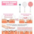 Suitable for Electric Toothbrush, Electric Cleansing Brush , Replacement Brush , Silicone Blue. 