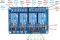 Arduino 4 channel relay module 4-channel relay control board with optocoupler. Relay Output 4 way relay module. 