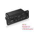 Bluetooth 5.0 MP3 Player 2*3W Decoder Board Speaker Car FM Radio Module. 