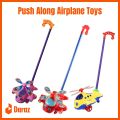 Push Along Airplane Toys, Baby Pushing Airplane Toy with Long Handle Baby Walking Toy for Toddlers Kids. 