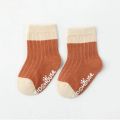 Autumn and winter cotton baby socks for newborn boys and girls elastic rubber non-slip baby pat one five. 