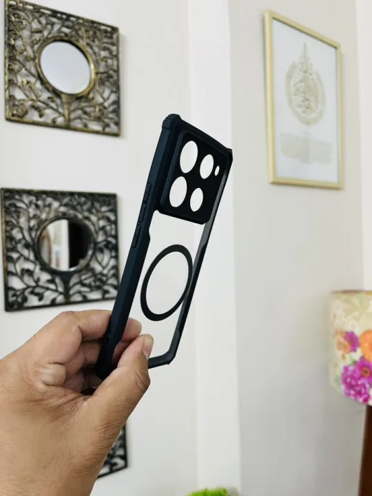 WOW%20IMAGINE%20Shock%20Proof%20Clear%20Protective%20Back%20Case%20for%20Infinix%20Note%2040%20Pro/40s/Note%2040%204G-%20AirEDGE%20Technology%20%7C%20360%20Degree%20Camera%20Protection%20%7C%20Transparent%20Hybrid%20Back%20Case%20Mobile%20Cover%20-%20Black%20-%20Image%202