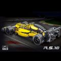 1:10 yellow racing car blocks 1084pcs Technic Formula 1 Exclusive Car Building Blocks Set. 
