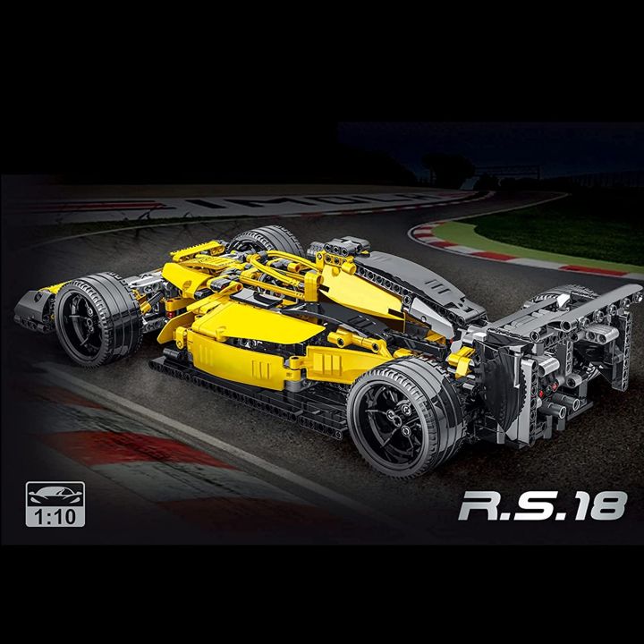 1:10%20yellow%20racing%20car%20blocks%201084pcs%20Technic%20Formula%201%20Exclusive%20Car%20Building%20Blocks%20Set%20-%20Image%207