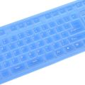109 Keys USB Silicone Rubber Waterproof Flexible Foldable Keyboard For PC Blue Drop Shipping. 
