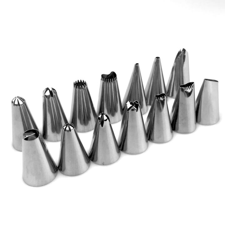 Kitchen DIY Icing Piping Reusable Pastry Bags +14 Nozzle Set Cake Decorating Tools 20 PCS/Set Silicone Pastry Bag Tips