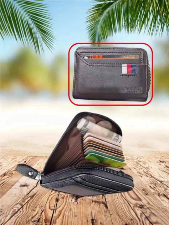 Blocking%20Zip%20Pocket%20Purse%20Lady%20Men%20Wallet%20Case%20Unisex%20Leather%20Card%20Holder%20-%20Image%202