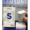 Samsung 25W Super fast charger with C to C cable -{White}. 
